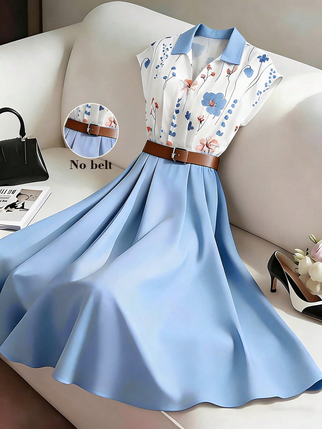 Rochie maxi SHEIN, mix culori