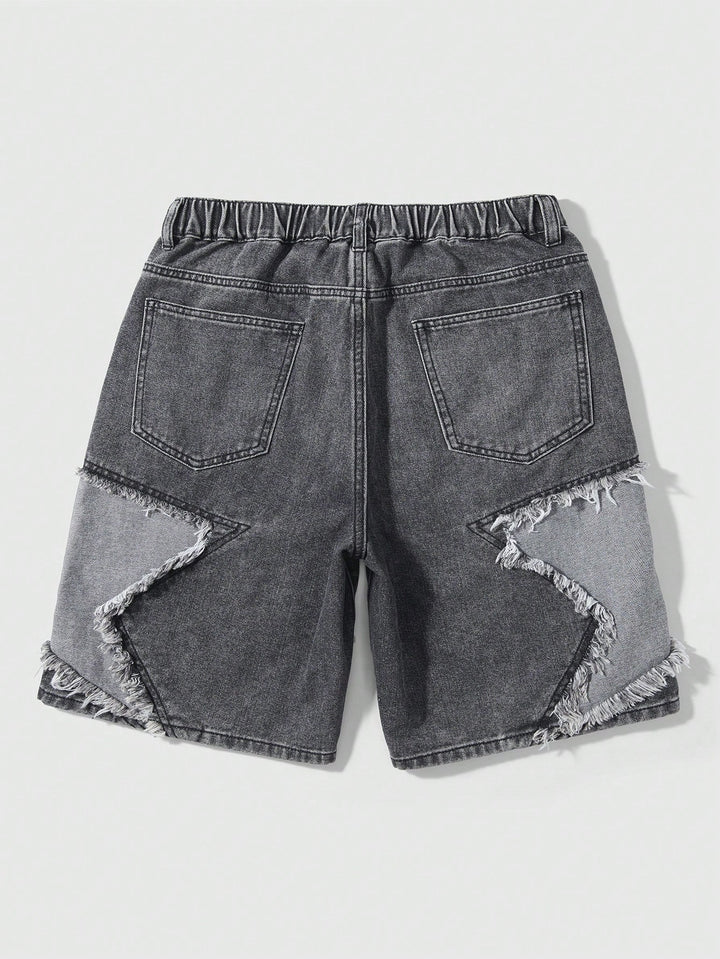 Pantaloni scurți de blugi SHEIN, gri