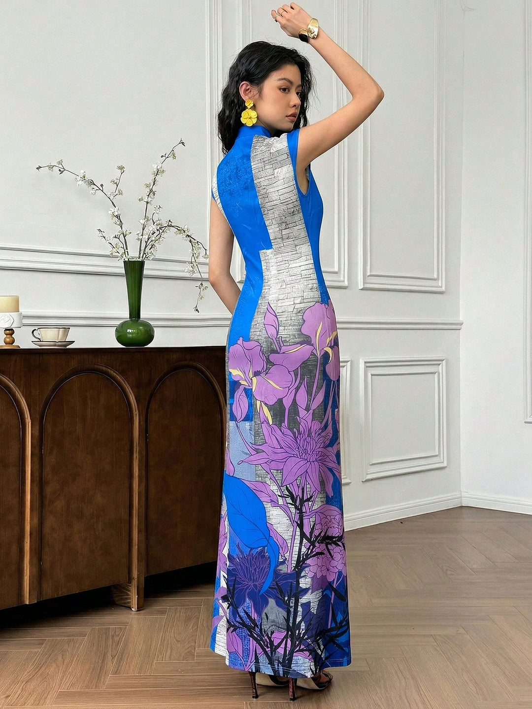 Rochie maxi SHEIN, albastru