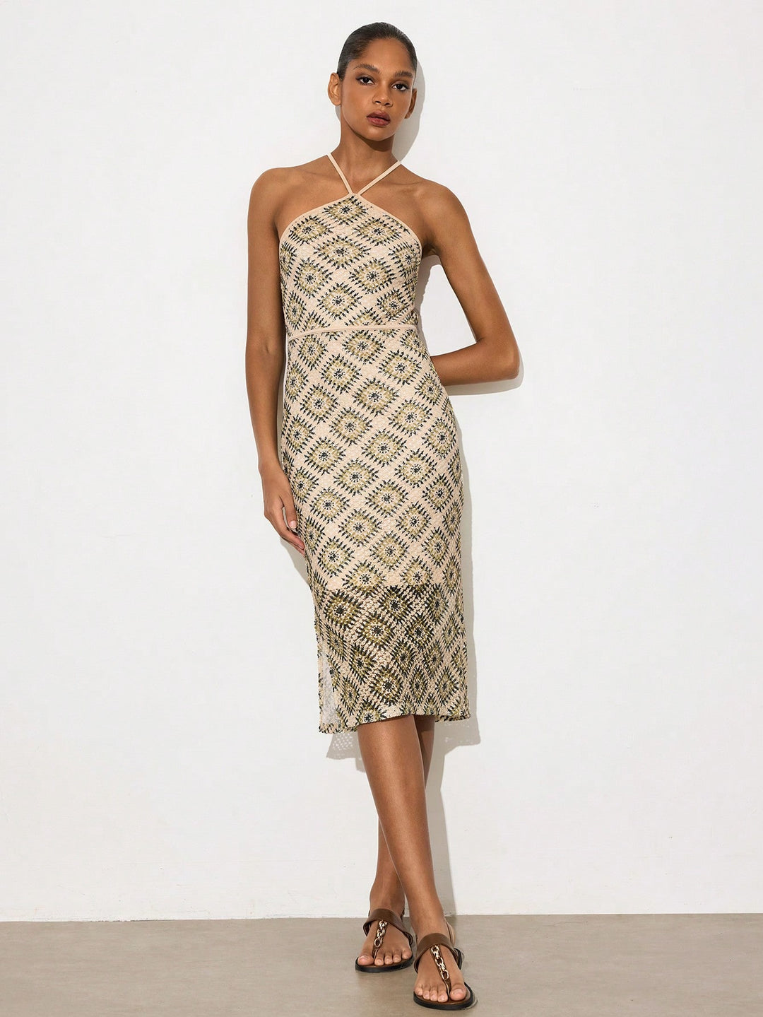Rochie midi SHEIN, mix culori