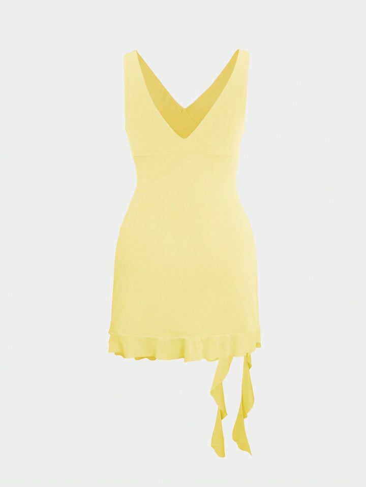 Rochie scurtă SHEIN, galben