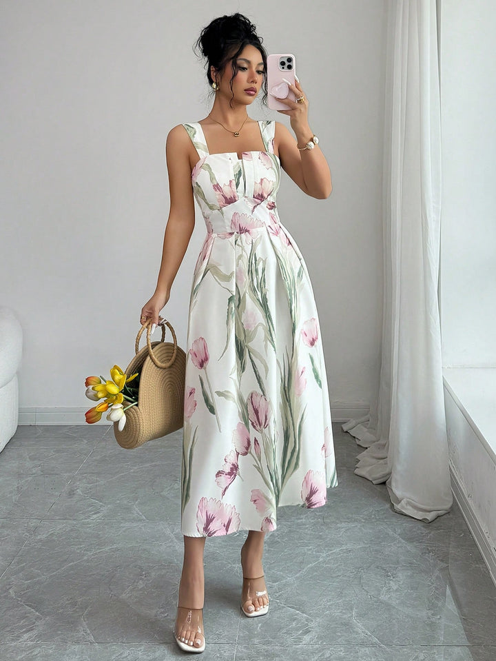 Rochie midi SHEIN, mix culori