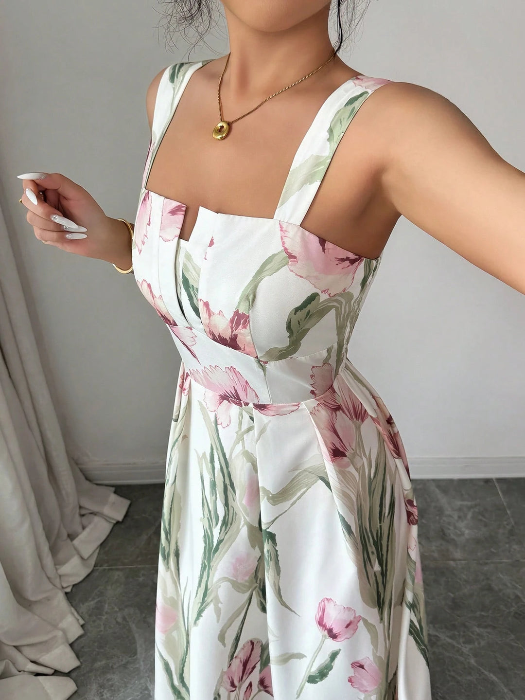 Rochie midi SHEIN, mix culori
