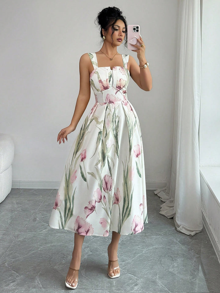 Rochie midi SHEIN, mix culori