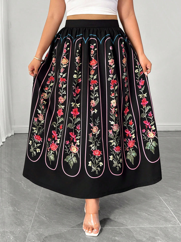 Fustă maxi SHEIN, mix culori
