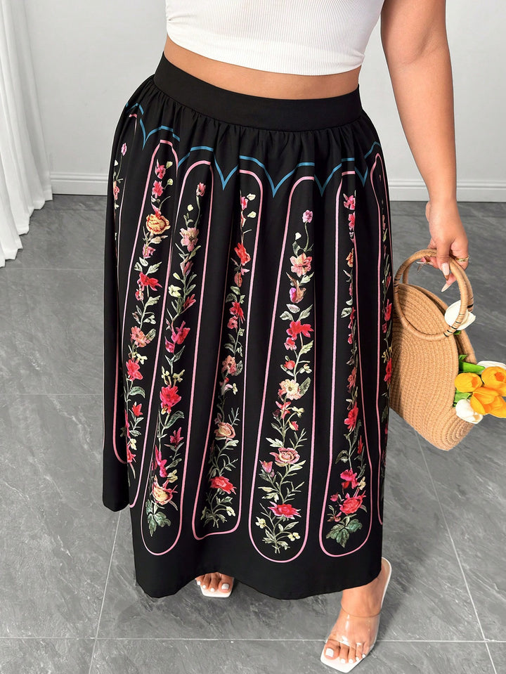 Fustă maxi SHEIN, mix culori