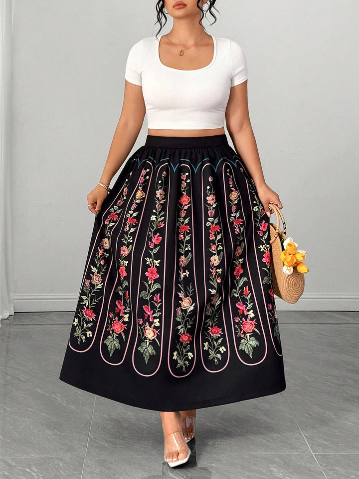 Fustă maxi SHEIN, mix culori
