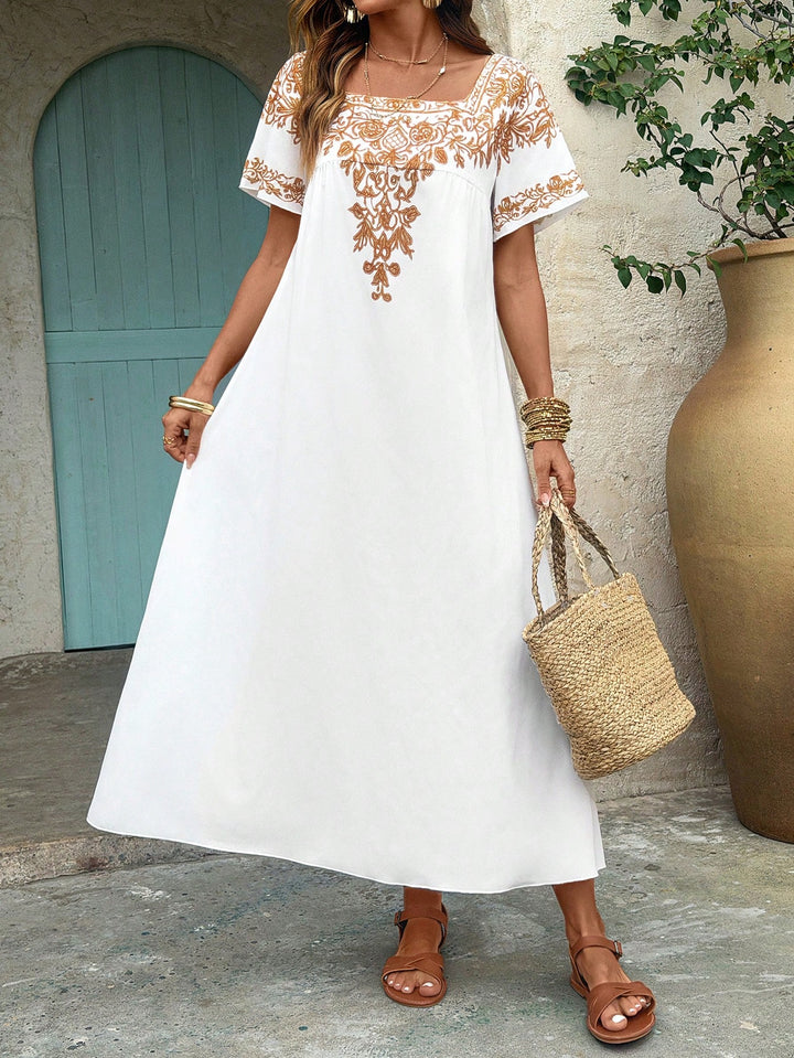 Rochie maxi SHEIN, alb
