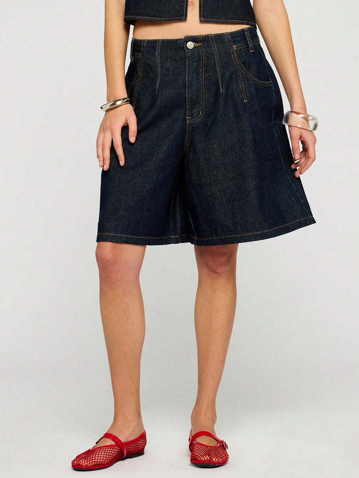 Pantaloni scurți SHEIN, negru