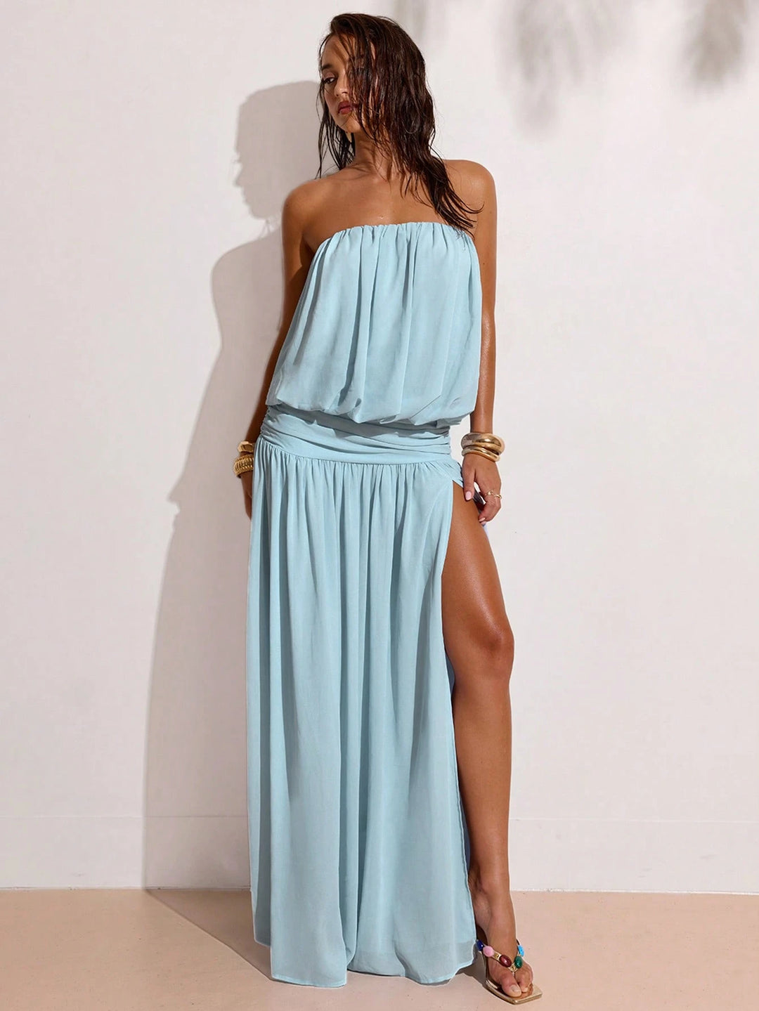 Rochie maxi SHEIN, albastru