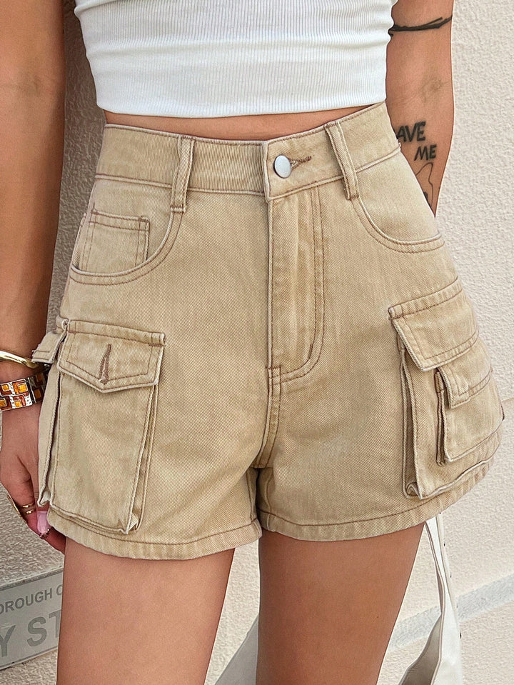 Pantaloni scurți SHEIN, kaki