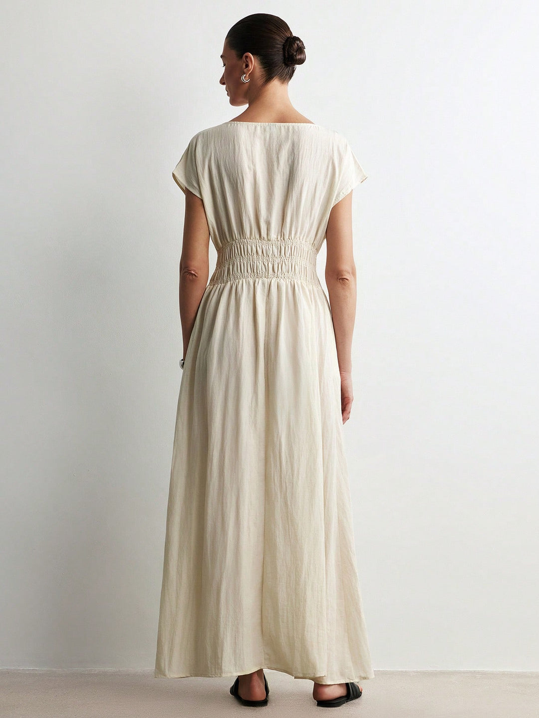 Rochie maxi SHEIN, bej