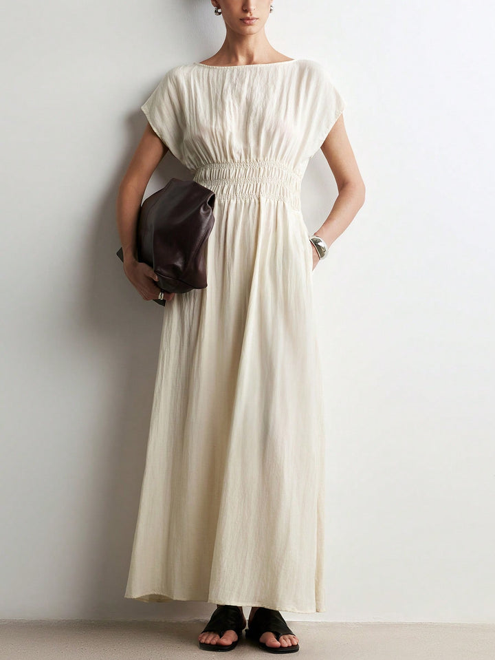 Rochie maxi SHEIN, bej