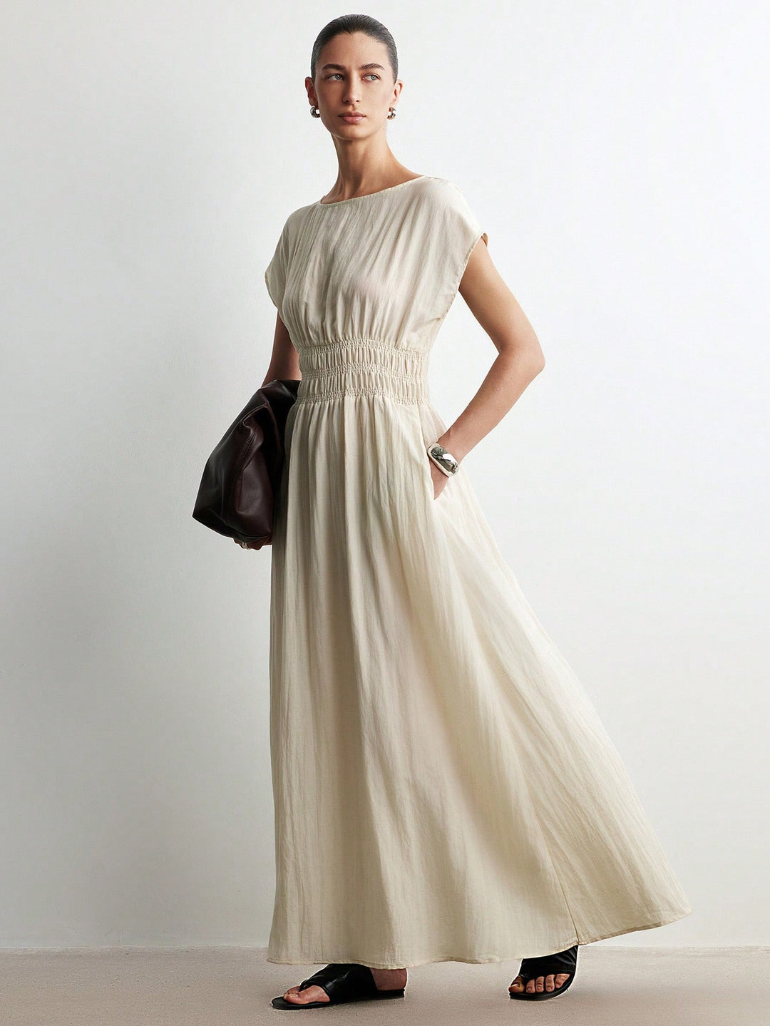 Rochie maxi SHEIN, portocaliu