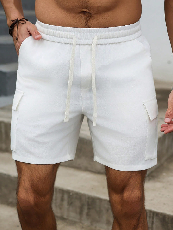 Pantaloni scurți SHEIN, alb
