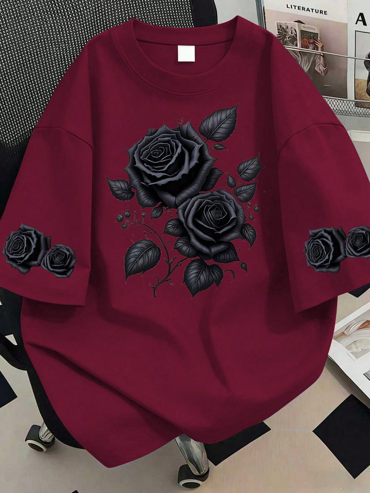 Tricou SHEIN, vișiniu