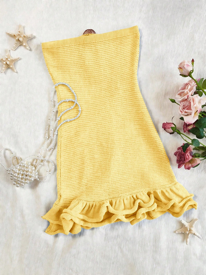 Rochie mini SHEIN, galben