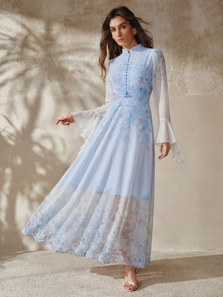 Rochie maxi SHEIN, albastru