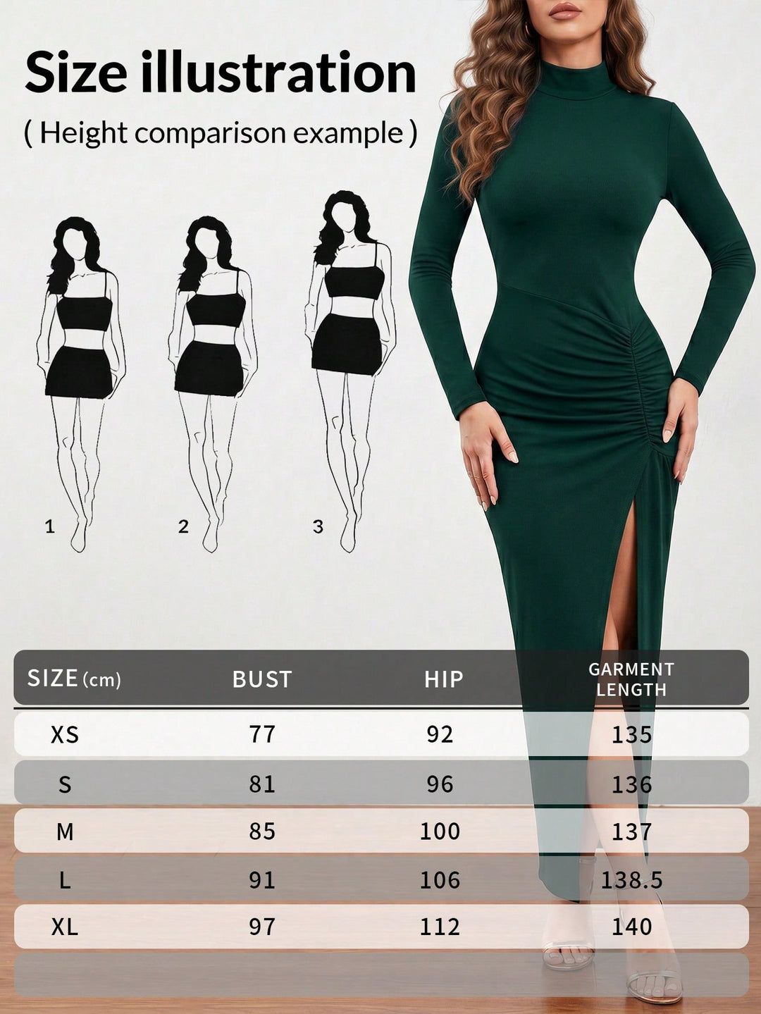 Rochie maxi SHEIN, verde