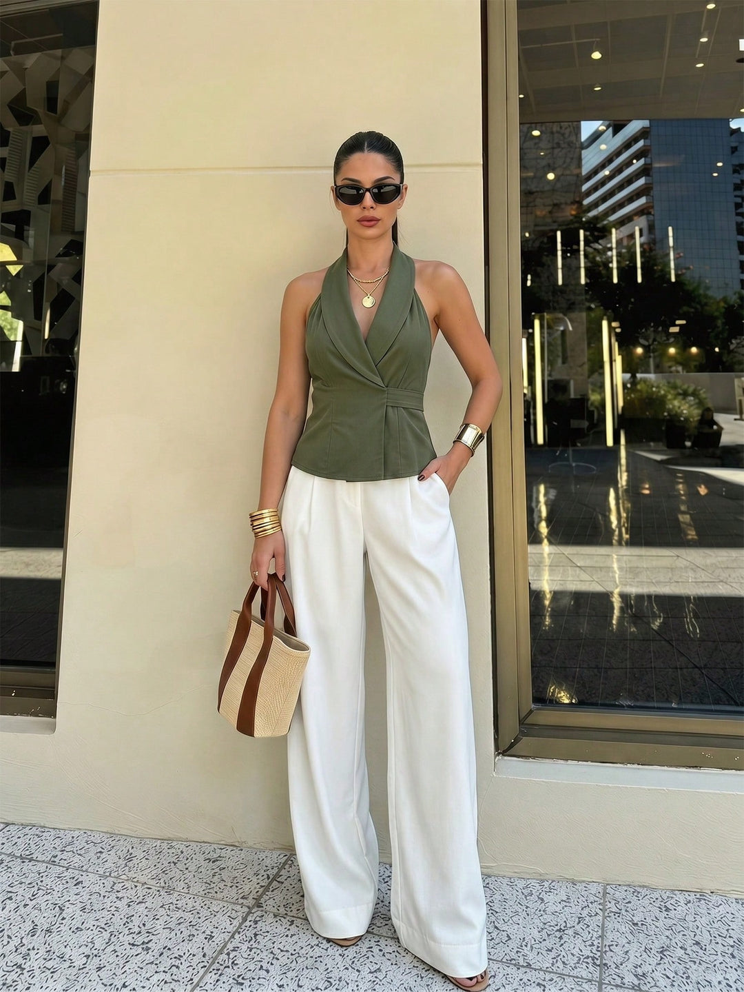 Sacou SHEIN, verde