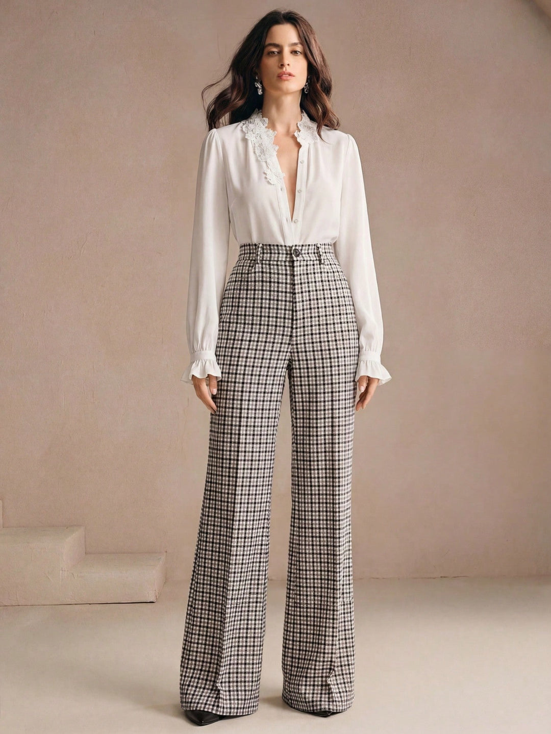 Pantalon SHEIN, maro