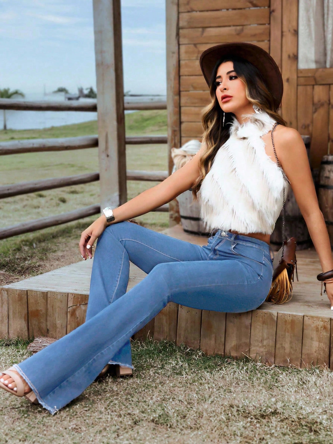 Jeans SHEIN, albastru