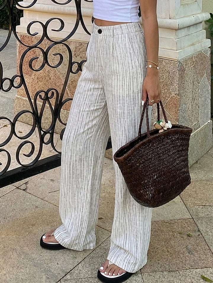Pantaloni SHEIN, alb