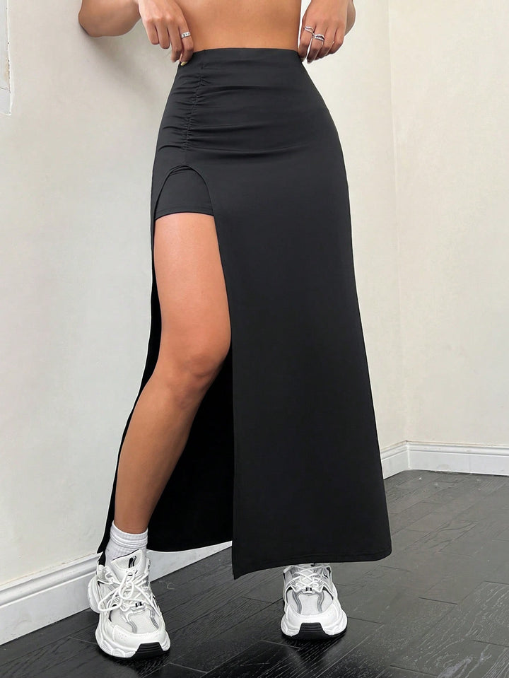 Fustă maxi SHEIN, negru