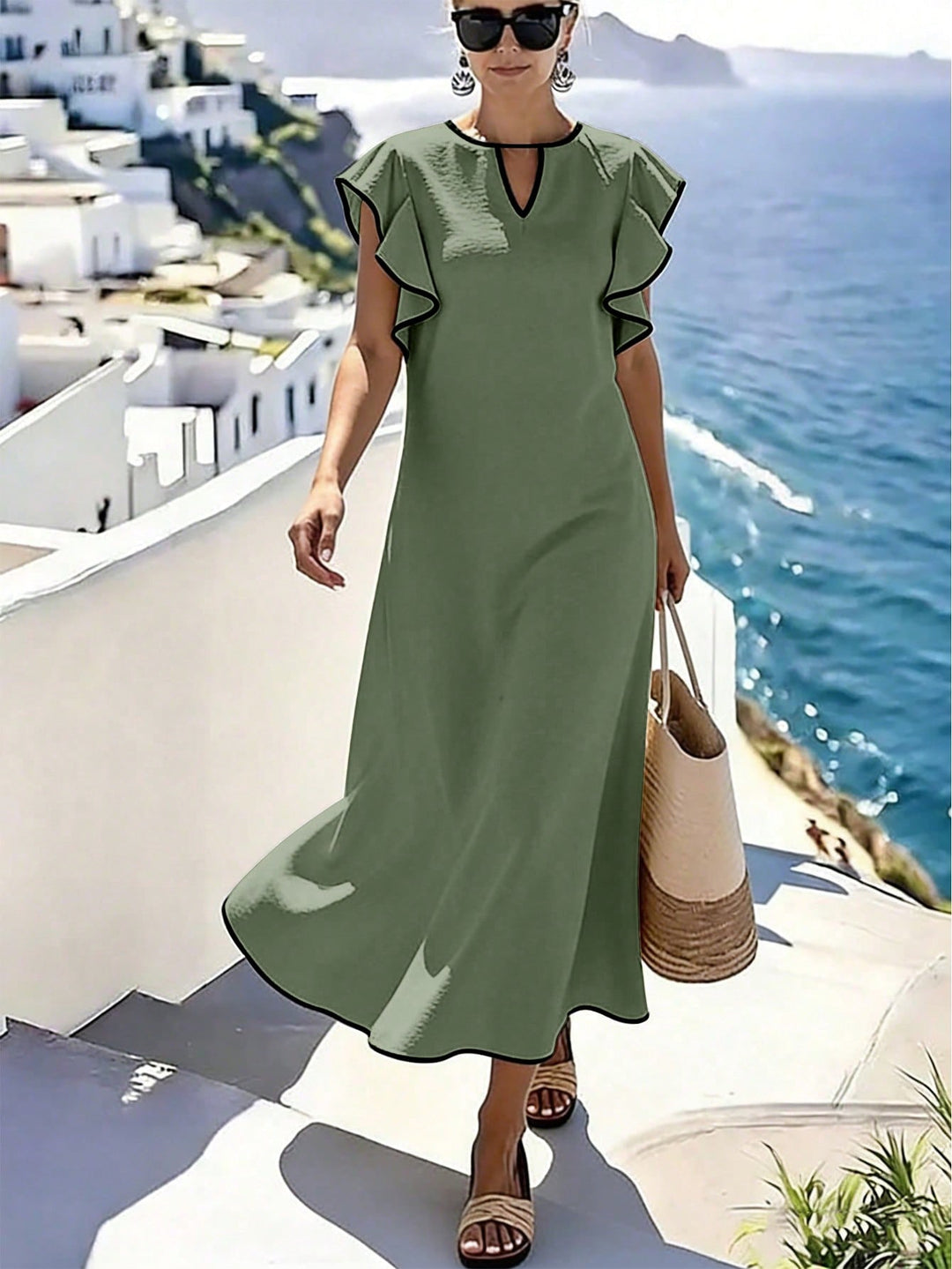 Rochie scurtă SHEIN, verde