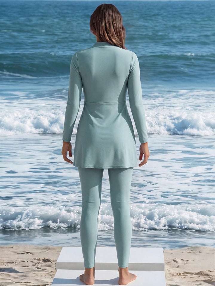 Costum de baie SHEIN, verde