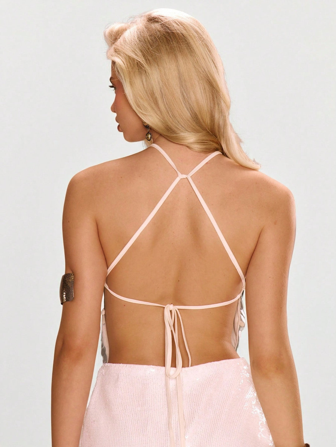 Top SHEIN, argintiu