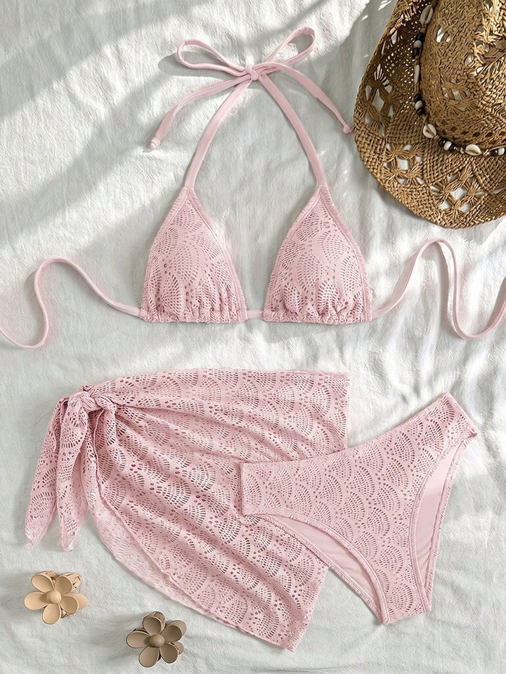 Set bikini SHEIN, roz