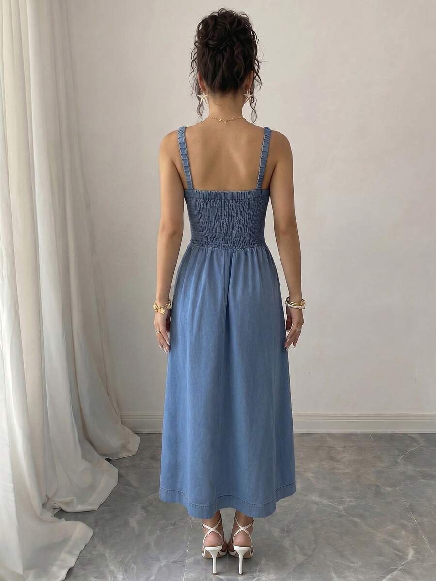 Rochie midi SHEIN, albastru