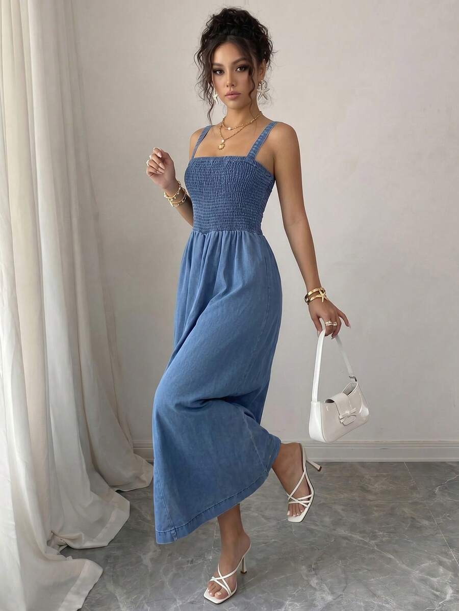 Rochie midi SHEIN, albastru