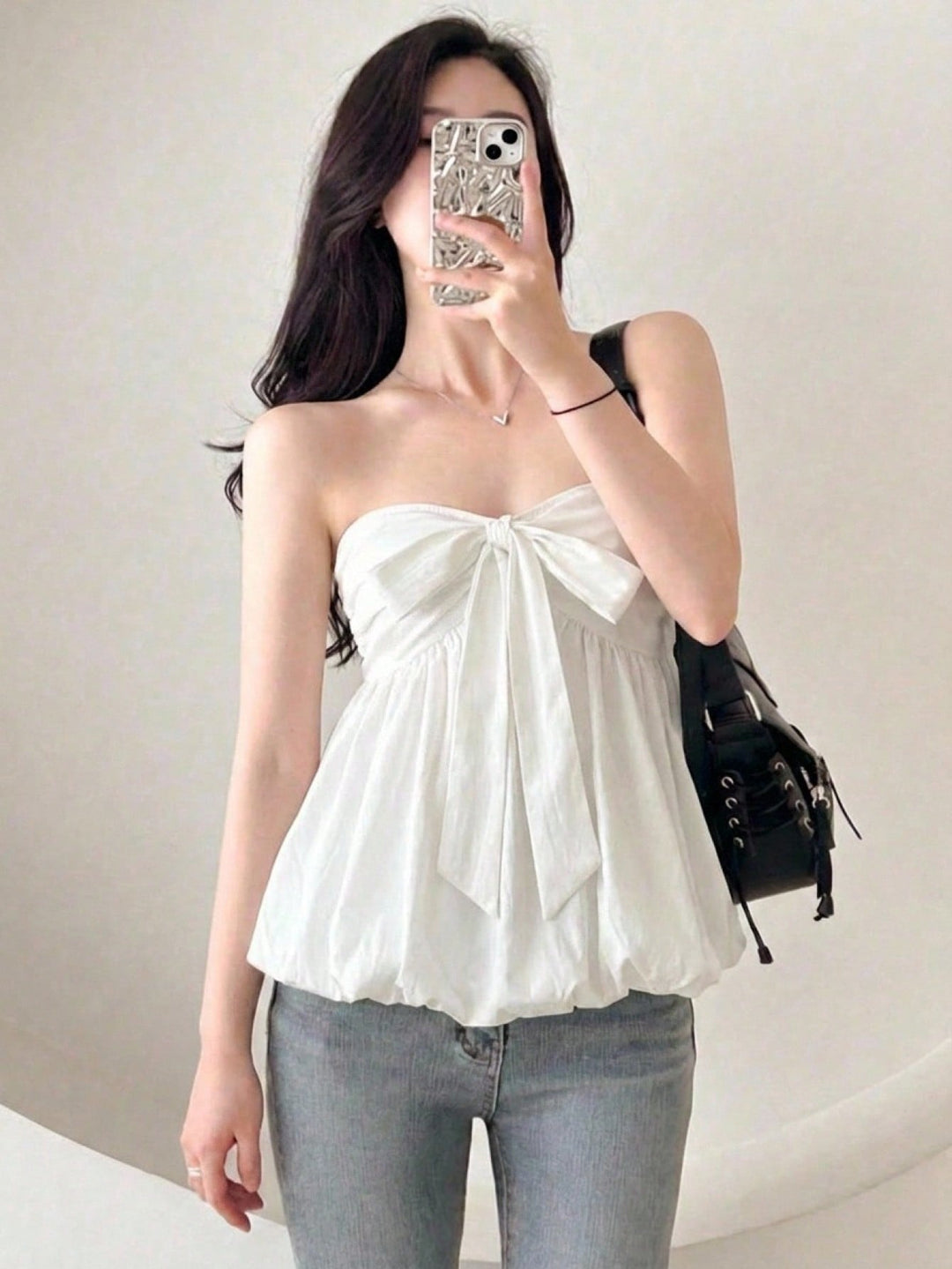 Top SHEIN, alb