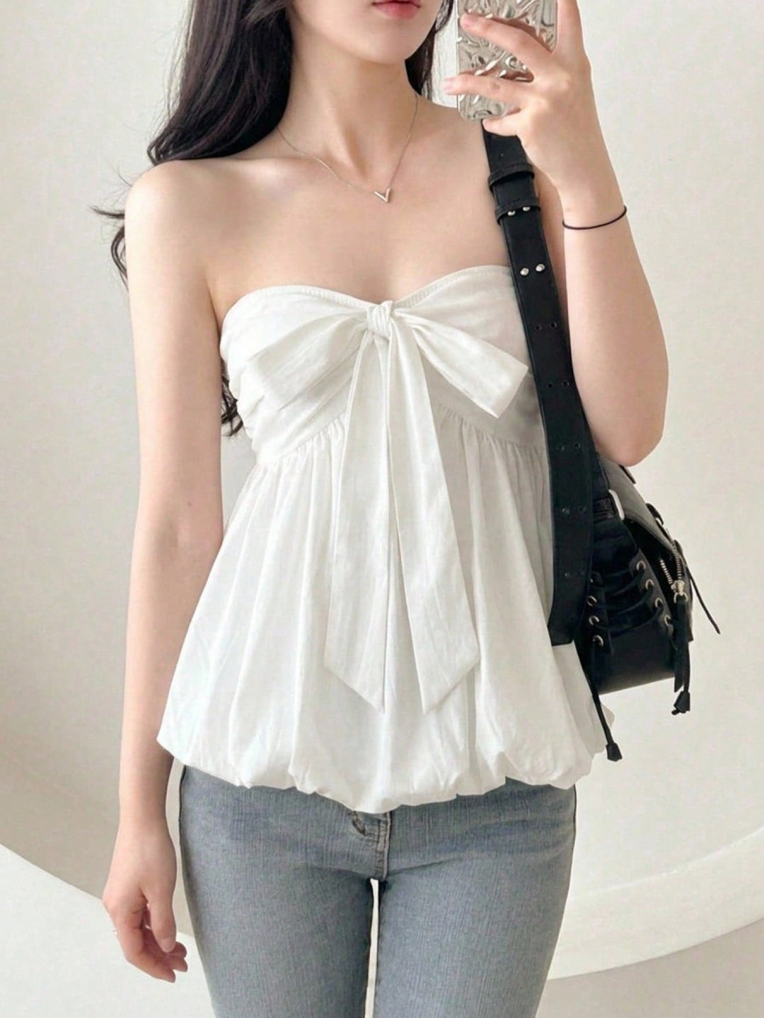 Top SHEIN, alb