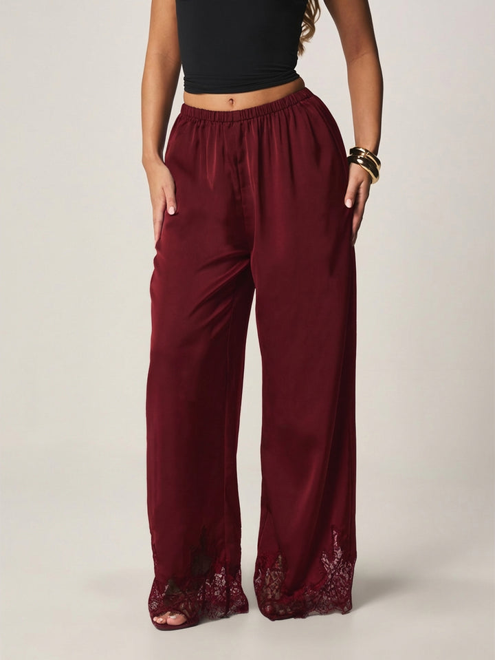 Pantaloni SHEIN, vișiniu