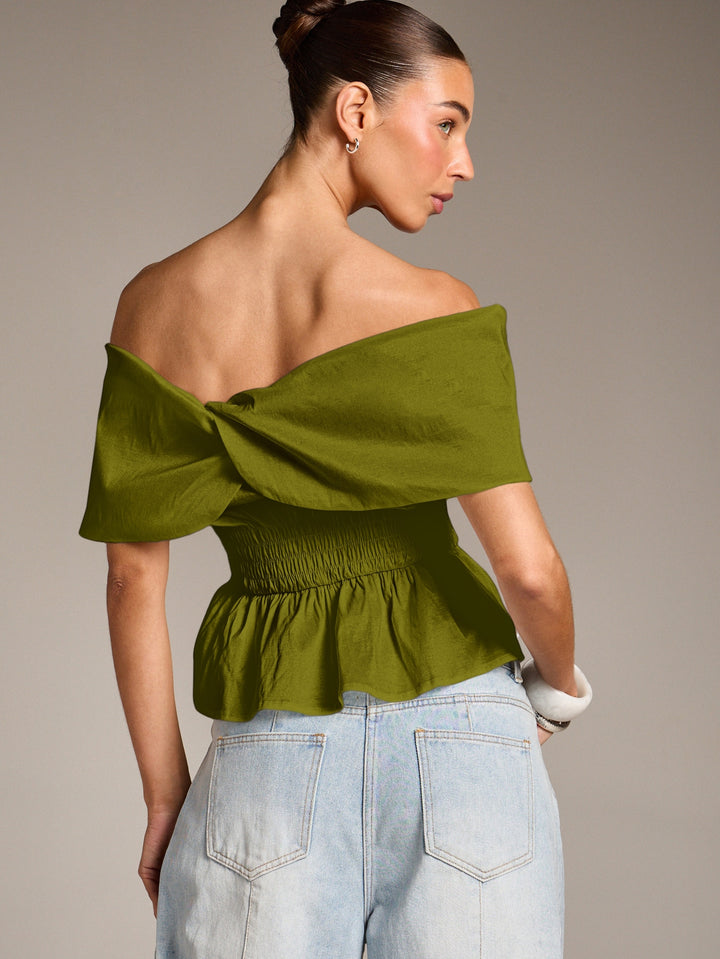 Top SHEIN, verde