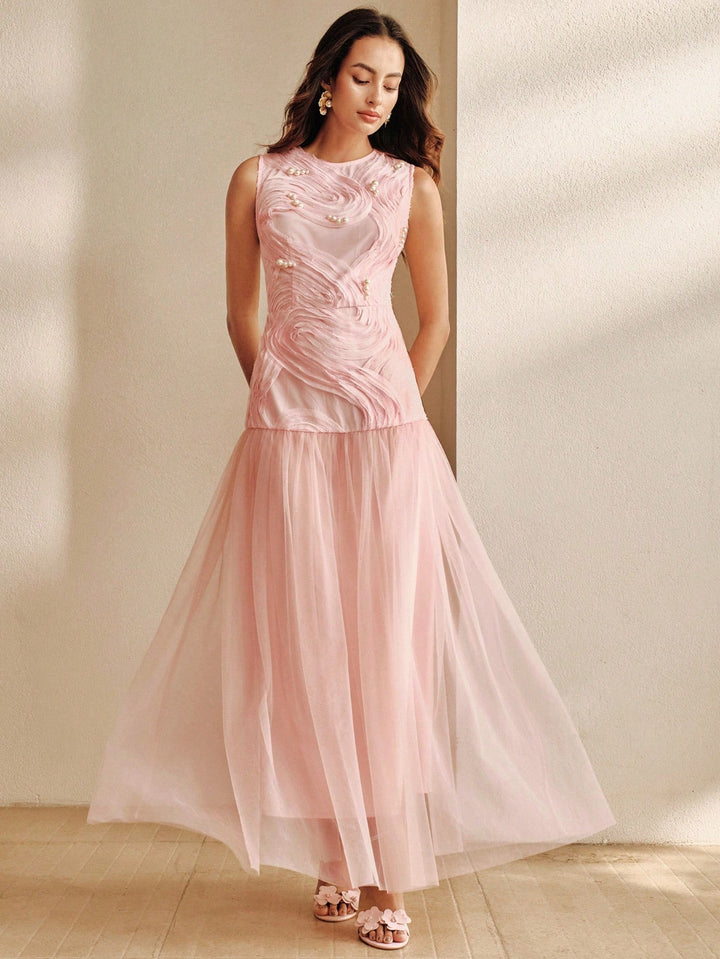Rochie maxi SHEIN, roz