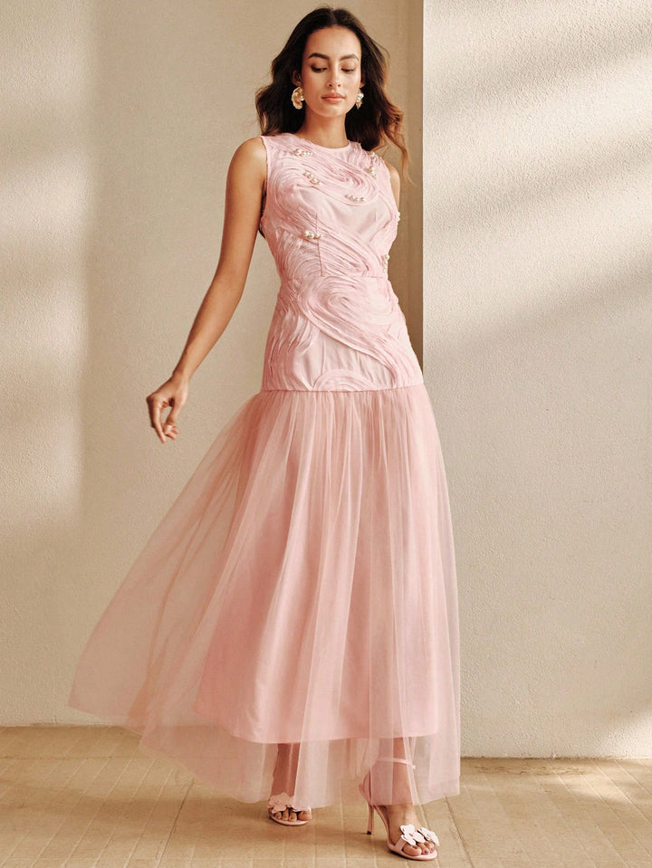 Rochie maxi SHEIN, roz