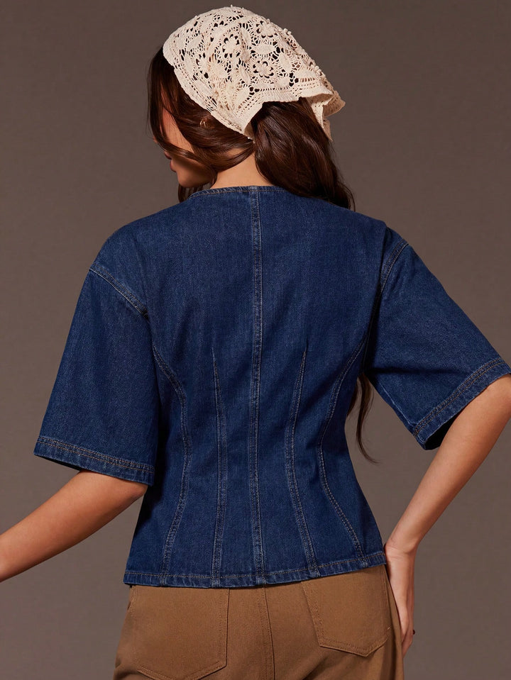 Top SHEIN, albastru