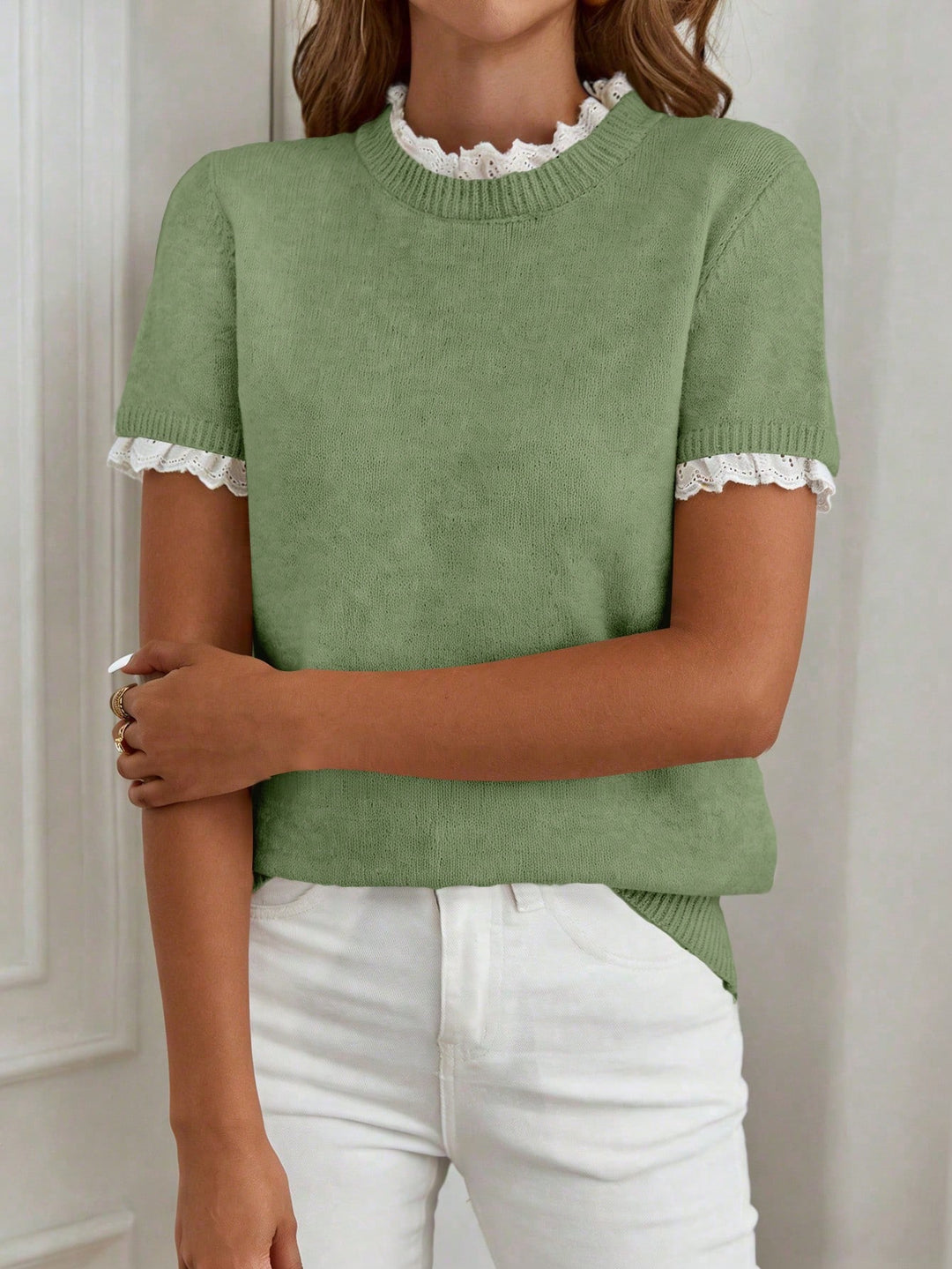 Pulover SHEIN, verde