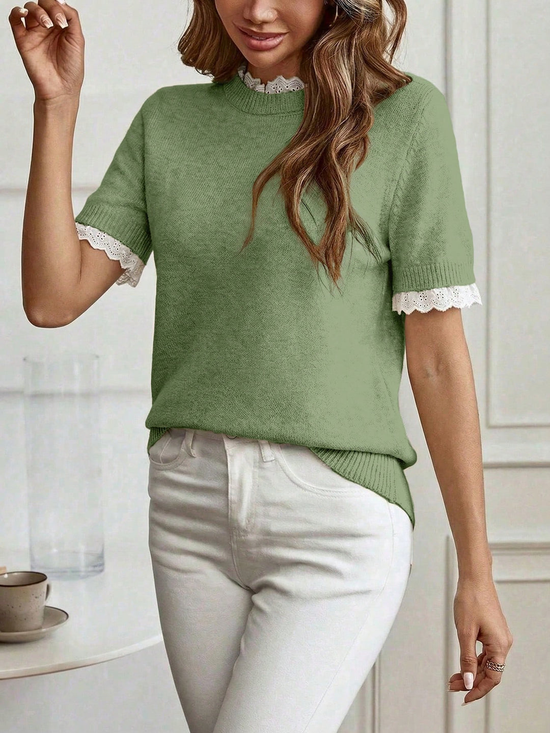 Pulover SHEIN, verde