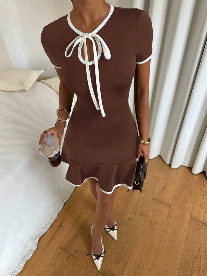 Rochie mini SHEIN, maro