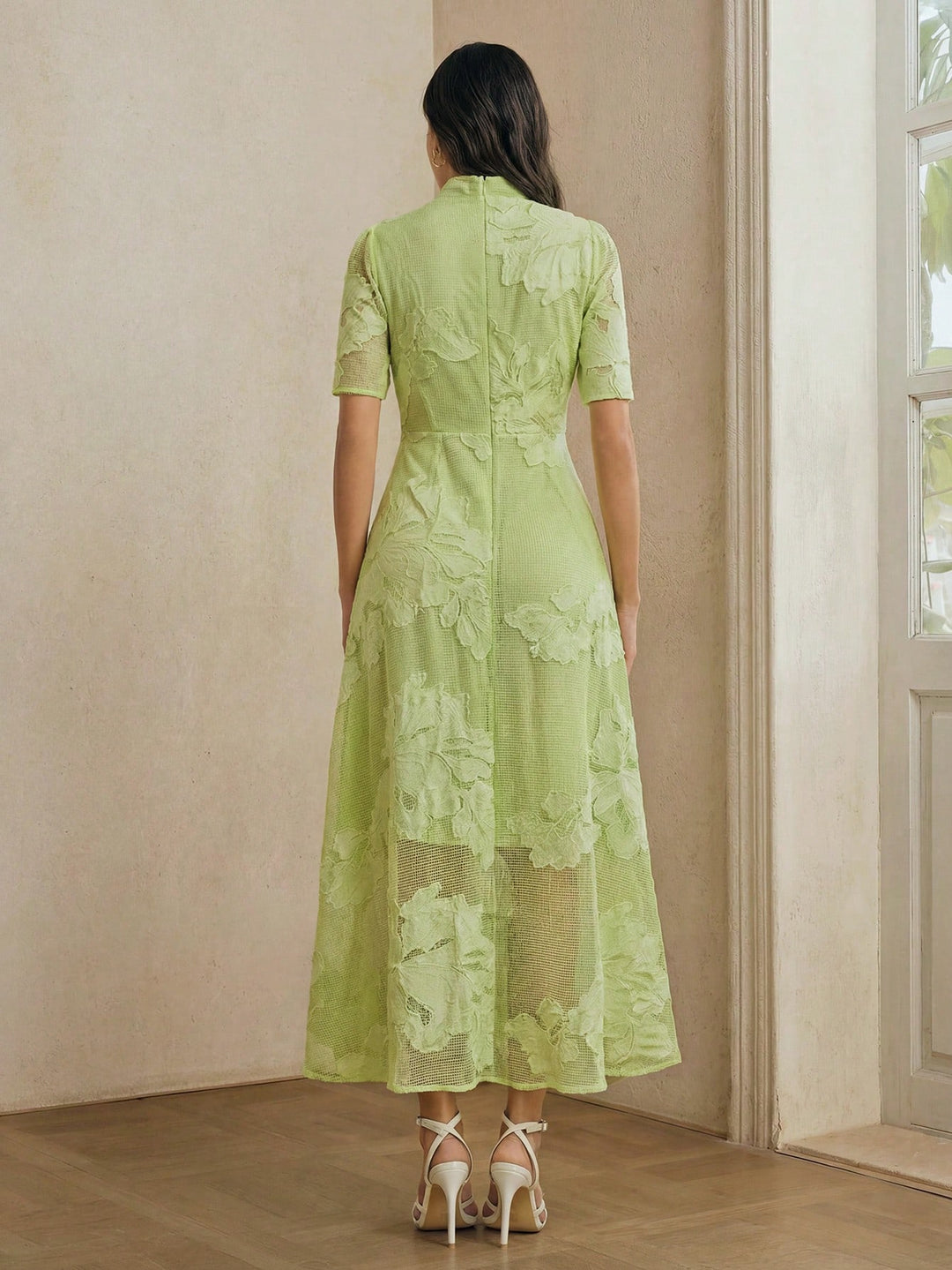 Rochie maxi SHEIN, verde
