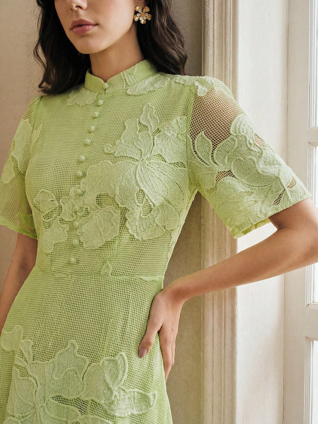 Rochie maxi SHEIN, verde