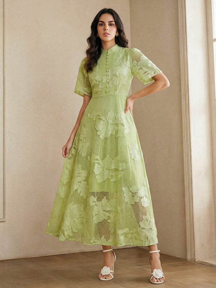 Rochie maxi SHEIN, verde