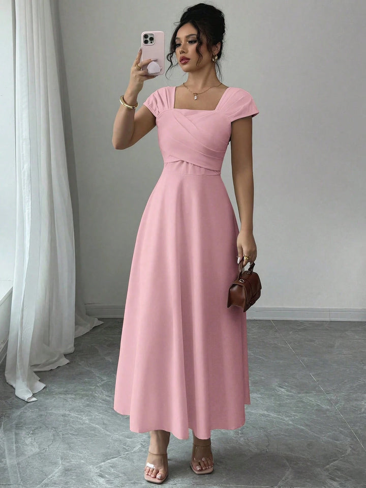 Rochie midi SHEIN, roz