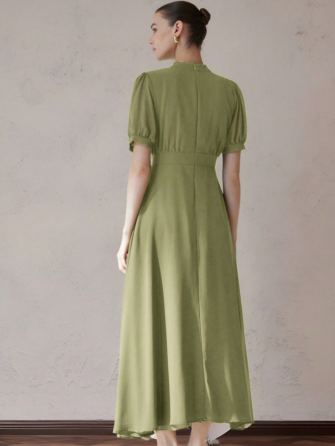 Rochie maxi SHEIN, kaki