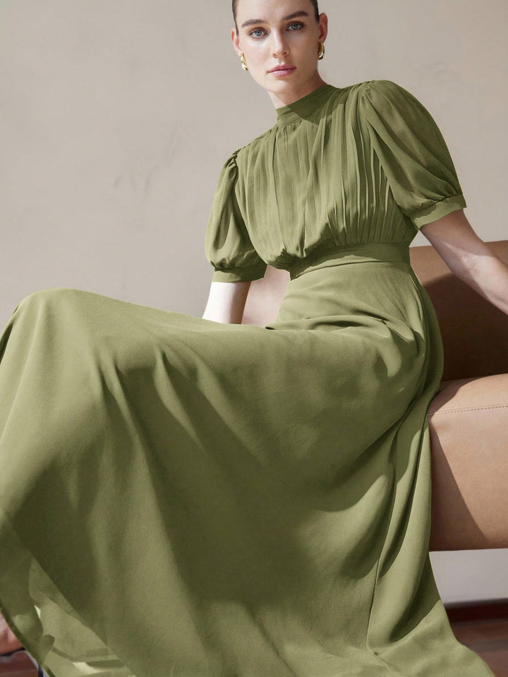 Rochie maxi SHEIN, kaki